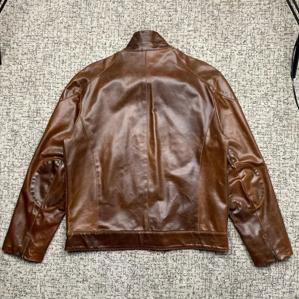 Unbranded Men's Brown and Tan Jacket